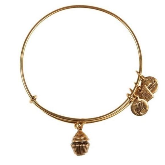 Alex and Ani Cupcake Charm Bangle Bracelet - Picture 1 of 4